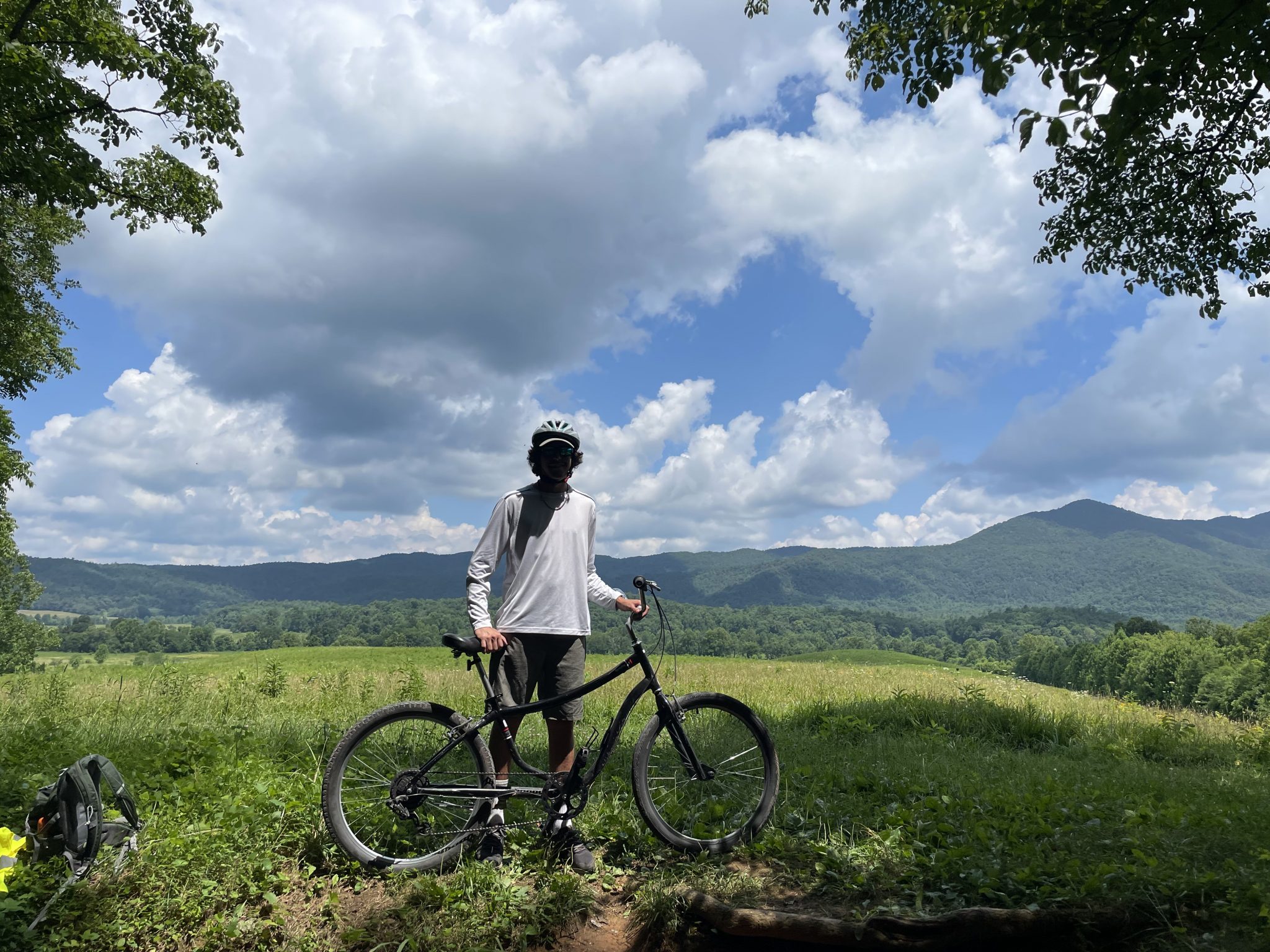 Riding a bike in Cades Cove (Bear Heaven) Environment for the Americas