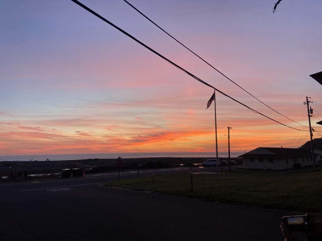 Sherbet sky at Fort Cronkhite