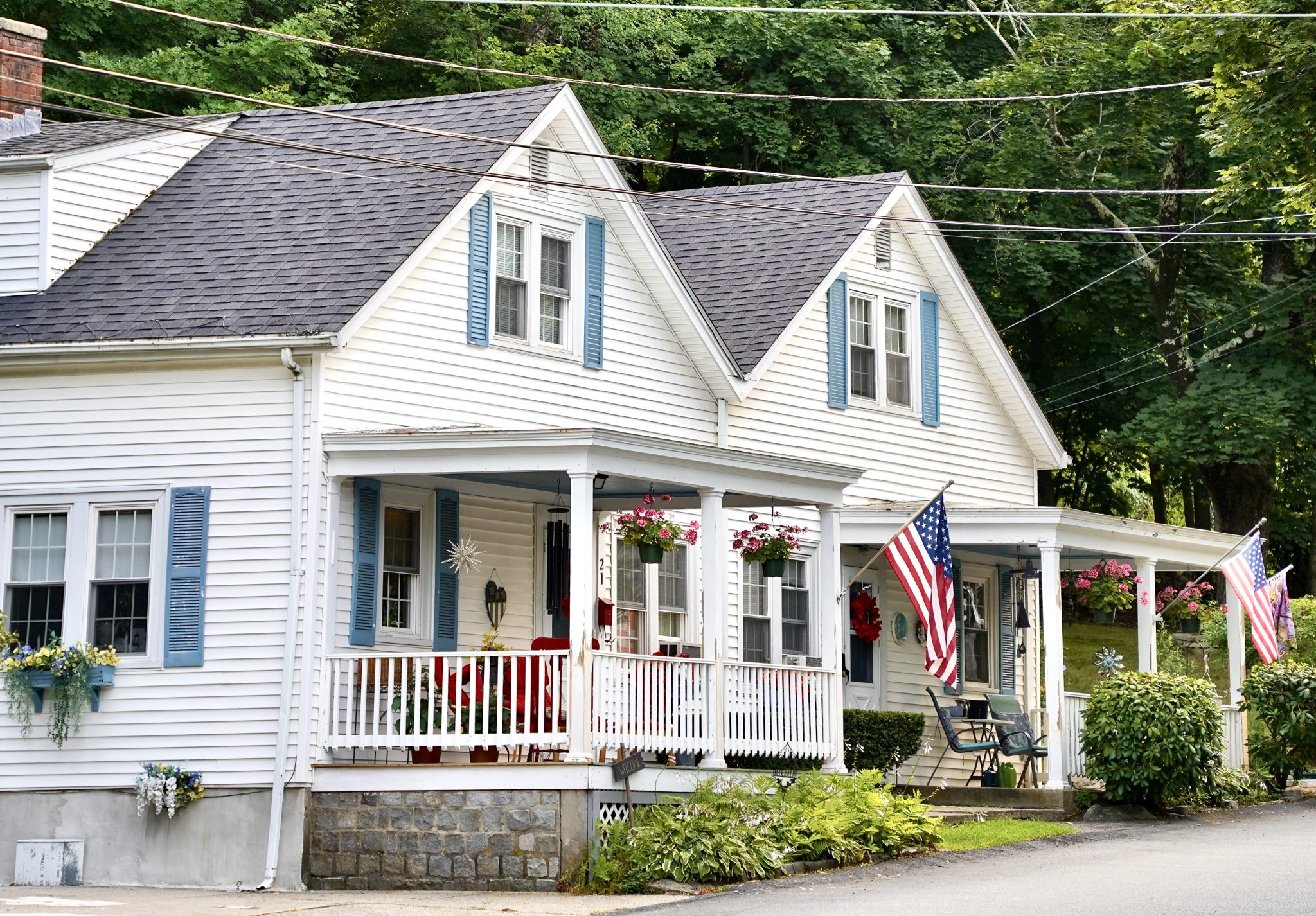 Identical Mill Houses in Georgiaville, Smithfield, RI
