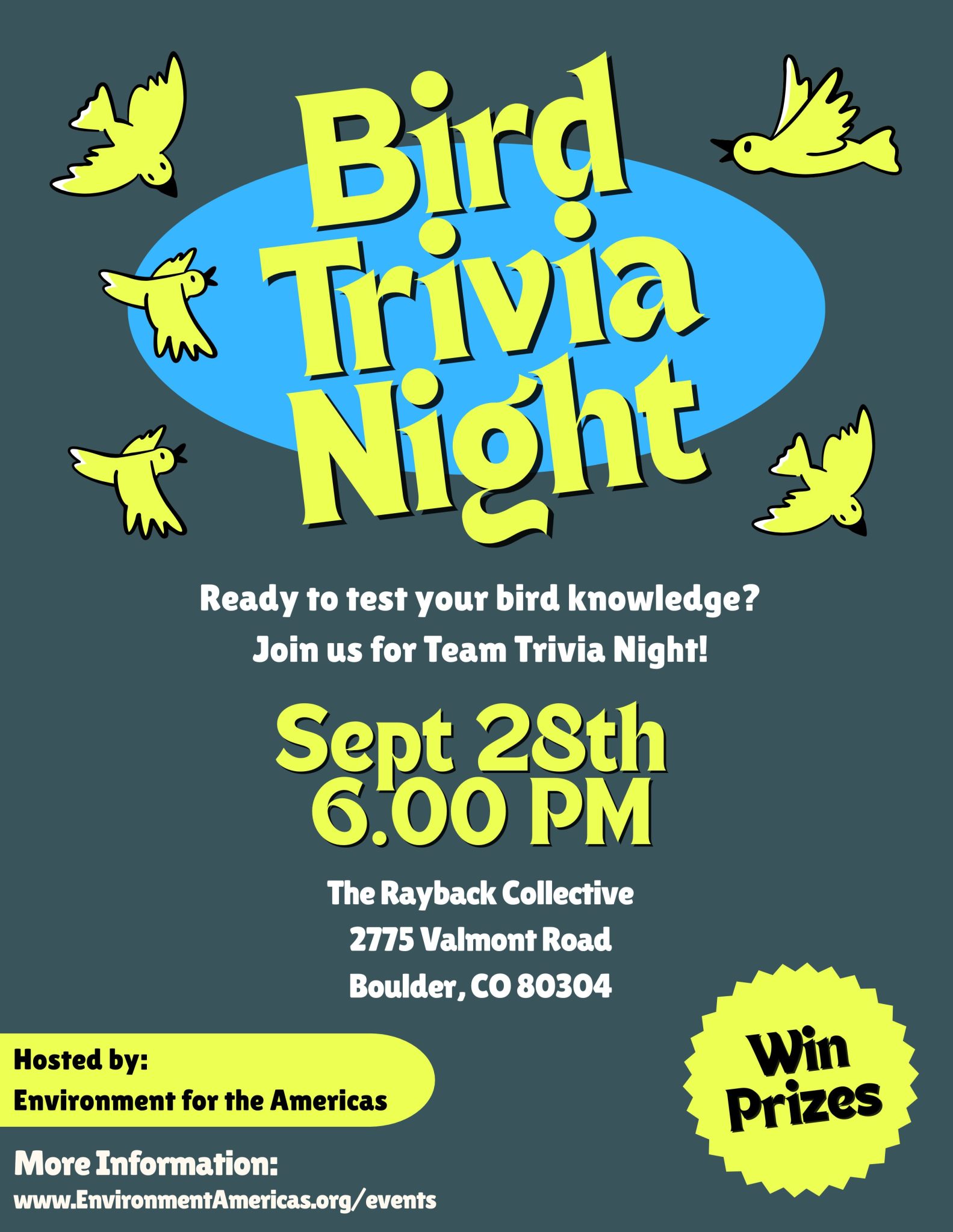 Bird Trivia flyer 2026 septemebr
